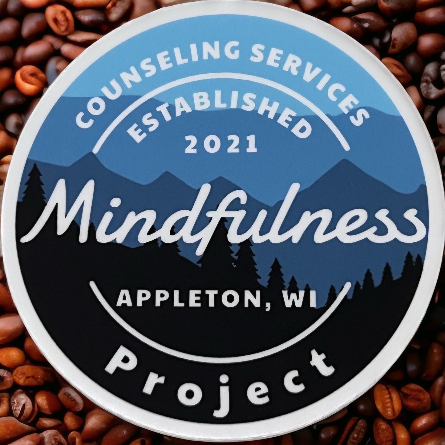 Mindfulness 3" Round Vinyl Sticker