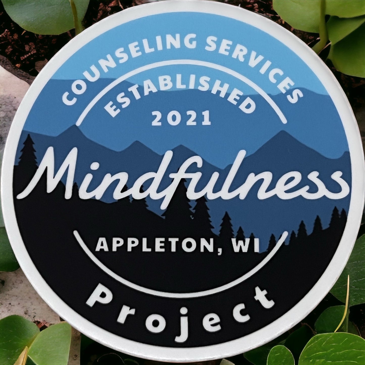 Mindfulness 3" Round Vinyl Sticker